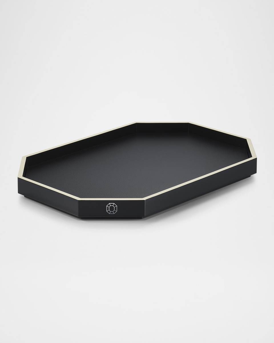 Octagon Medium Lacquered Tray, 18"